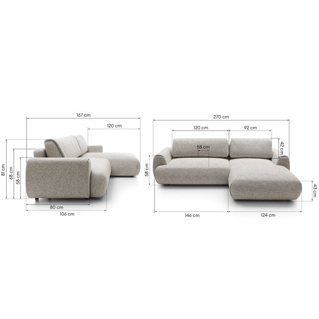 MORENO | kampinė sofa