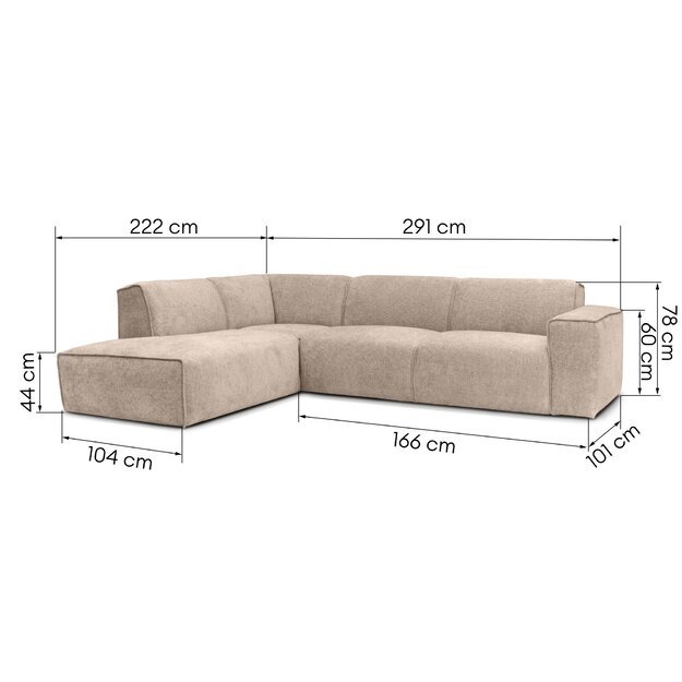 MESIMA | kampinė sofa