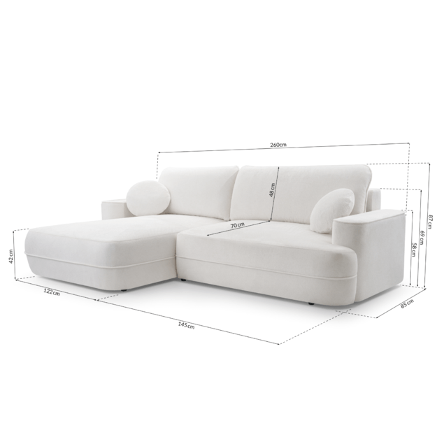 RAFFEO | kampinė sofa 6