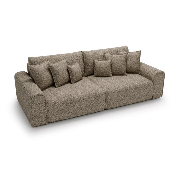VENUS | Sofa-lova, 284 cm, pilkšvai smėlinė