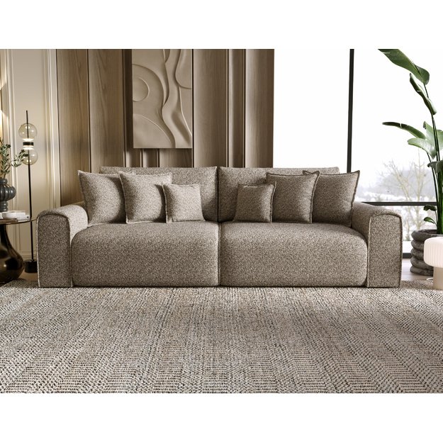 VENUS | Sofa-lova, 284 cm, pilkšvai smėlinė