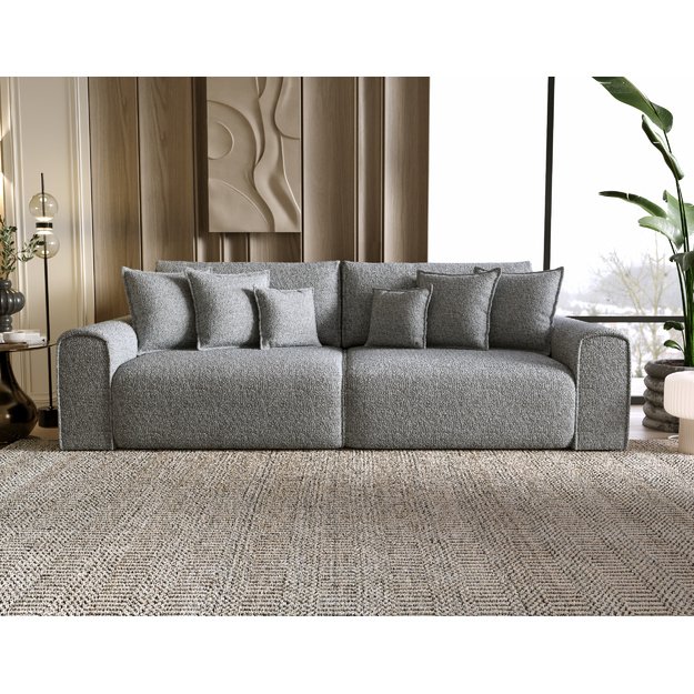 VENUS | Sofa-lova, 284 cm, pilkšvai smėlinė