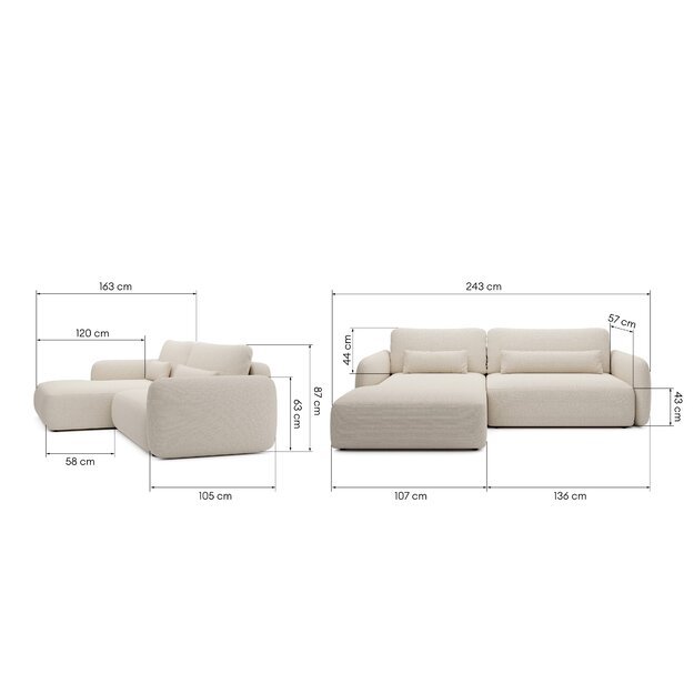 MESSA | kampinė sofa