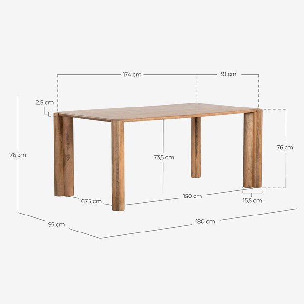 ELITE | dinner table (174 x 91 cm) 6