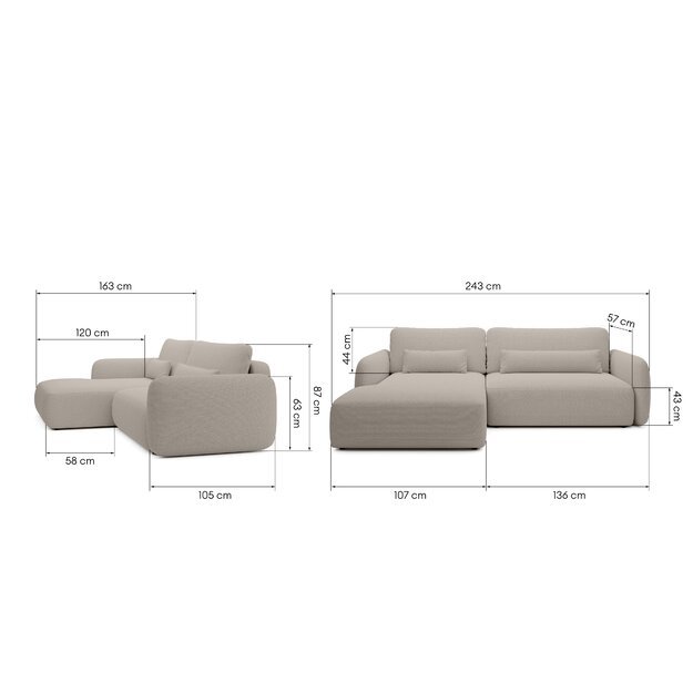 MESSA | kampinė sofa