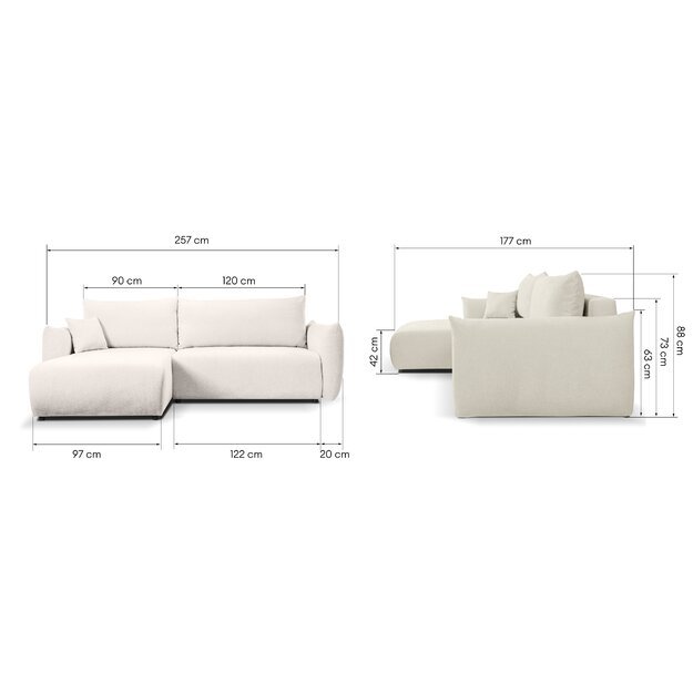 ELORA | kampinė sofa