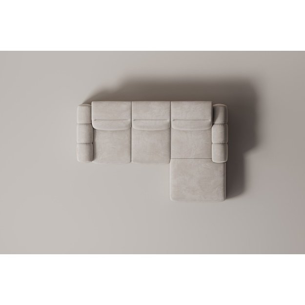 CORSO | stūra dīvāns, 278x185 cm, krēmkrāsas