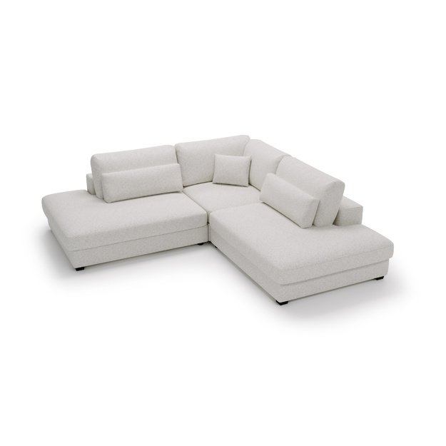 SVEN MIKRO | Kampinė sofa, 245x245 cm, balta