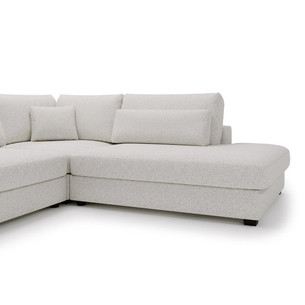 SVEN MIKRO | Kampinė sofa, 245x245 cm, balta