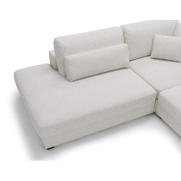 SVEN MIKRO | Kampinė sofa, 245x245 cm, balta