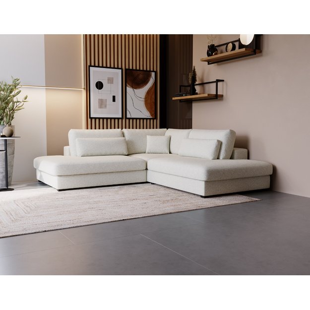 SVEN MIKRO | Kampinė sofa, 245x245 cm, balta