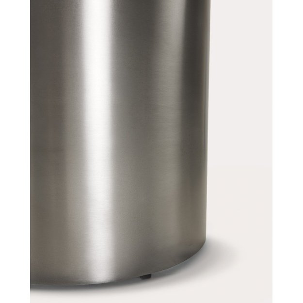 REVNA | valgomojo stalas, Ø130 cm, rudas stiklas