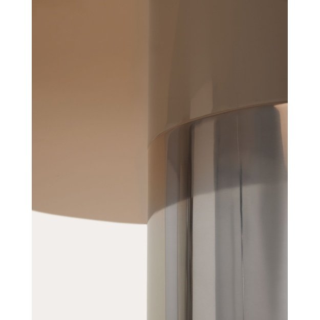 REVNA | valgomojo stalas, Ø130 cm, rudas stiklas