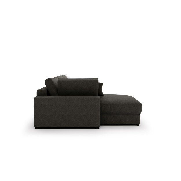 WILD | Kampinė sofa, 340x205 cm, antracito pilka