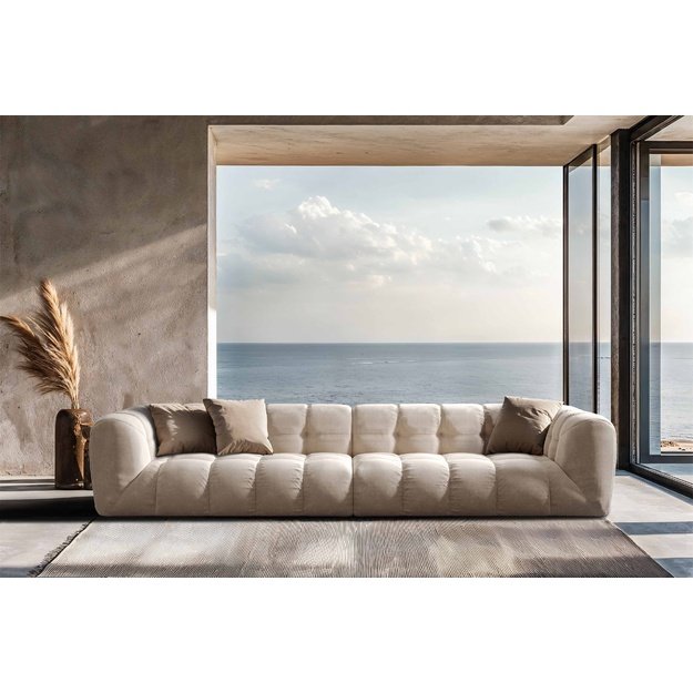 TRILLUM | Modulinė sofa, 406 cm, smėlio spalvos
