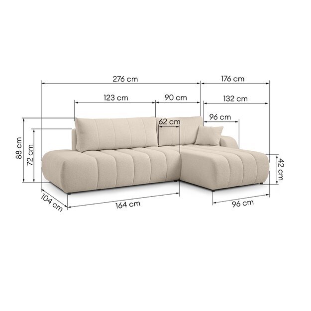 BELA | kampinė sofa