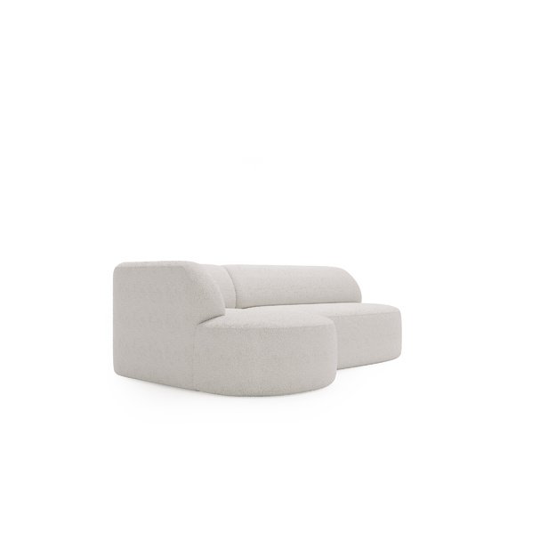 LEILA | Kampinė sofa, 218x156 cm, šviesi kreminė