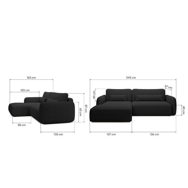 MESSA | kampinė sofa