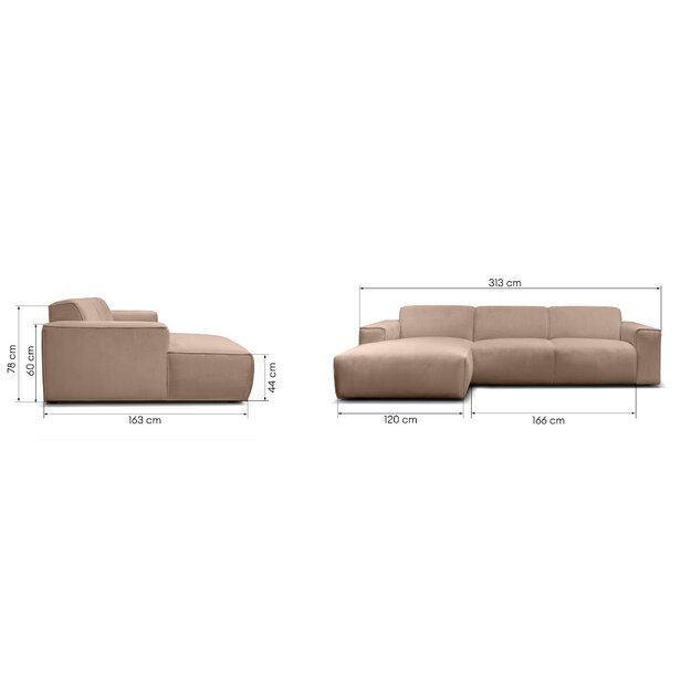 MESIMA | kampinė sofa