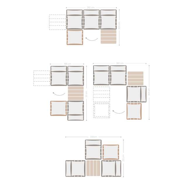 BRENA | lauko baldų komplektas  2