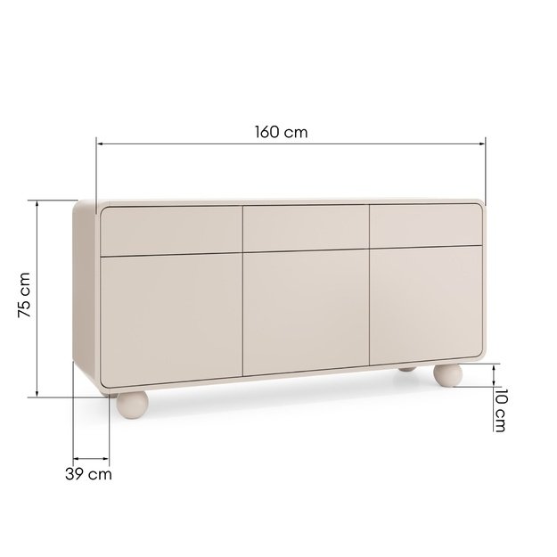 ALBI | komoda, 160x39x75 cm