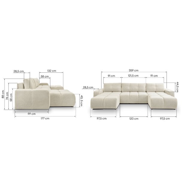 SOKO | kampinė sofa