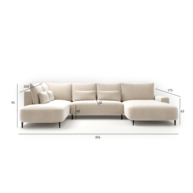BEZZIA | kampinė sofa 2