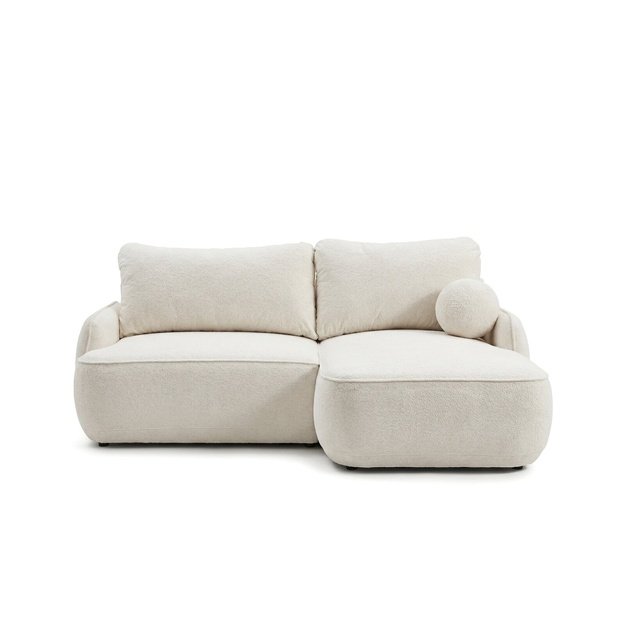 ZURI MINI | Kampinė sofa, 218x153 cm, kreminės spalvos