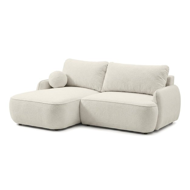 ZURI MINI | Kampinė sofa, 218x153 cm, kreminės spalvos