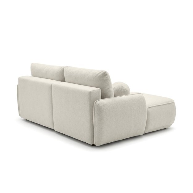 ZURI MINI | Kampinė sofa, 218x153 cm, kreminės spalvos