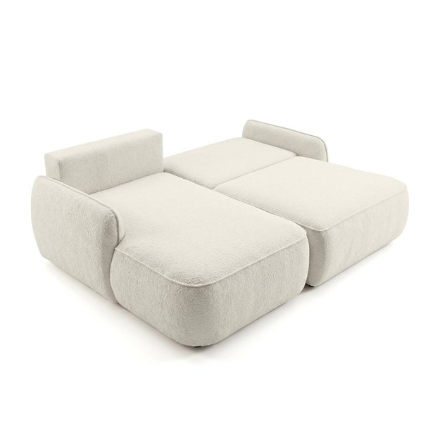 ZURI MINI | Kampinė sofa, 218x153 cm, kreminės spalvos