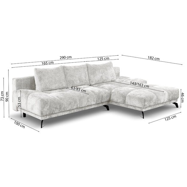 FELIS | kampinė sofa