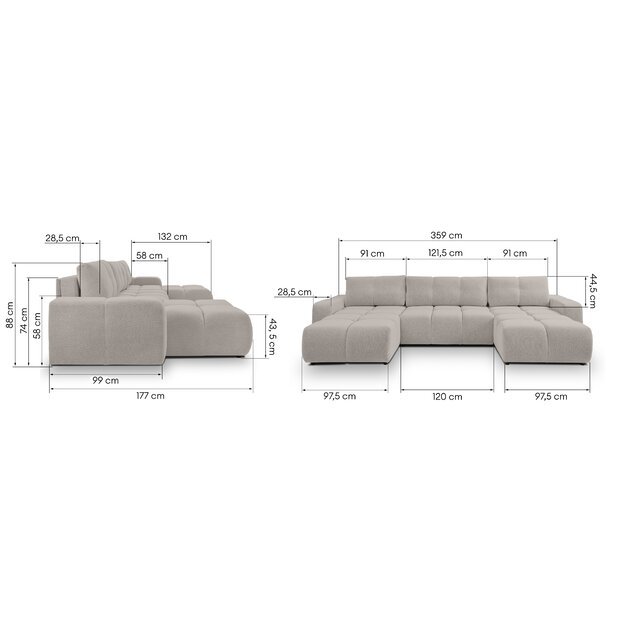 SOKO | kampinė sofa