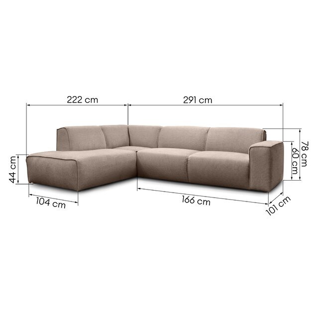 MESIMA | kampinė sofa