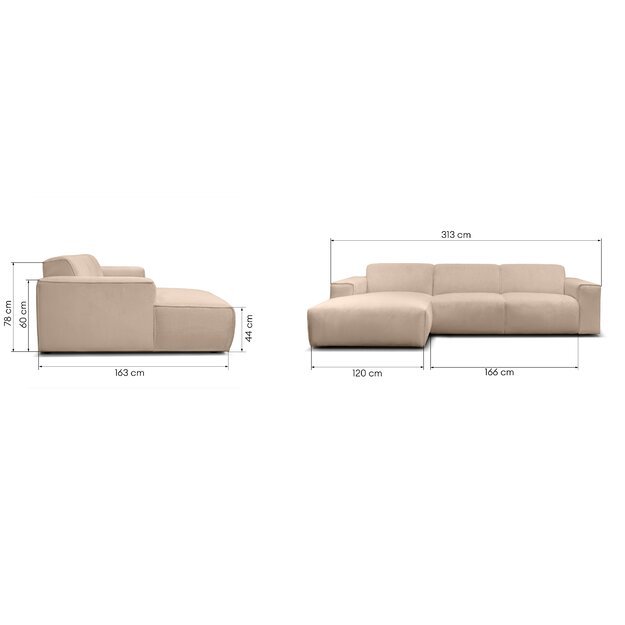 MESIMA | kampinė sofa