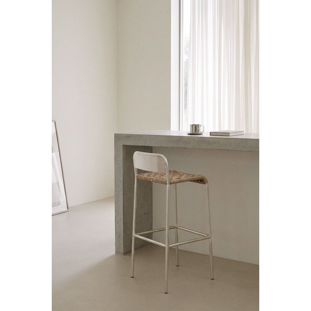 MARNIA | baro kėdė su rotangu, 75 cm