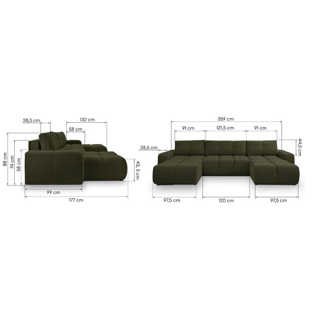 SOKO | kampinė sofa