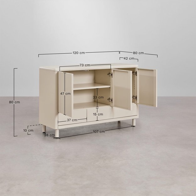 MALME | komoda, 120x42x80 cm