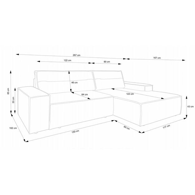 MOLY | sofa (kairės pusės kampas)